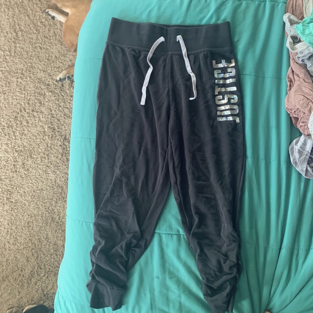 Cinched Grey Joggers, 18/20 Justice